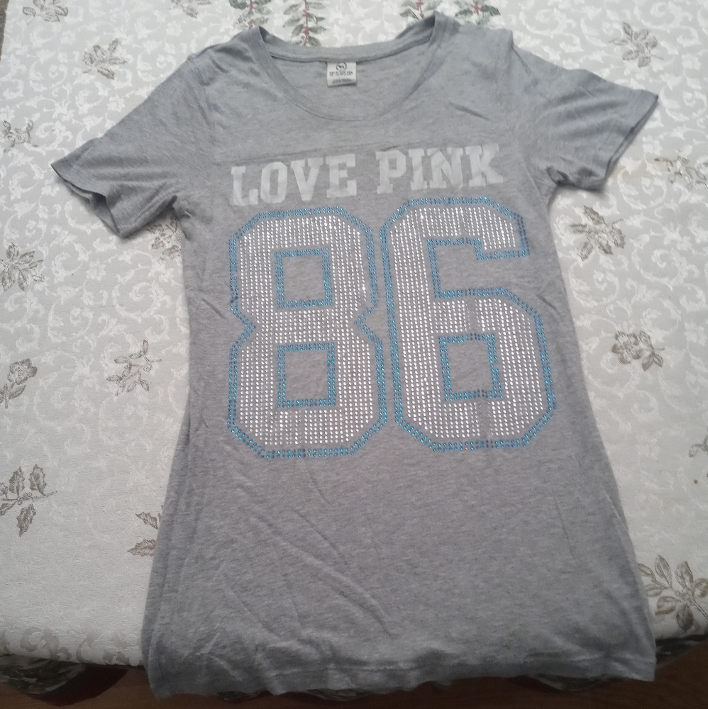 Pink Victoria Secret sequined bling size medium